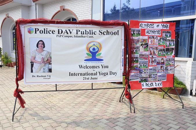 International Yoga Day Police Dav Public School